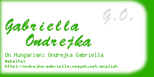 gabriella ondrejka business card